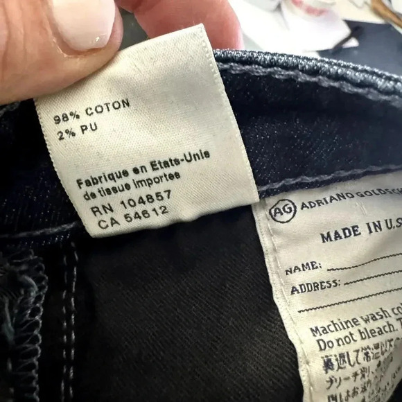 AG Adriano Goldschmied The Stilt Cigarette Leg Jeans Womens size 28 Rev1110 Blue - Picture 10 of 12